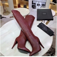 Discount Yves Saint Laurent Heel 9.5cm High Boots YSL8935 2019