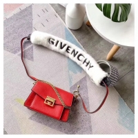 Good Quality GIVENCHY GV3 leather and suede shoulder bag 9989 red
