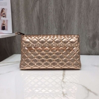 Luxury VALENTINO leather clutch 0125 Rose gold