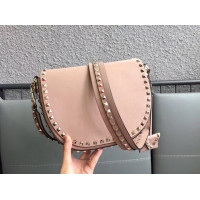 Good Looking VALENTINO leather shoulder bag 0781 apricot
