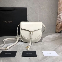 Luxury Yves Saint Laurent Cow Leather Shoulder Bag Y551559 White