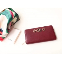 Charming Gucci Zumi Wallet 570661 Red
