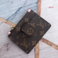 Luxury Louis Vuitton ZIPPED CARD HOLDER M66531 Pink