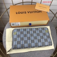 Most Popular Louis Vuitton M68621 Zippy Wallet Damier Canvas Pop Blue
