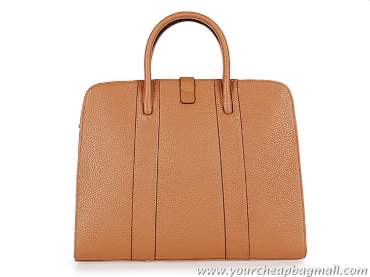 Classic Cheap Hermes Mens Briefcase Calf Leather 9396-5 Camel