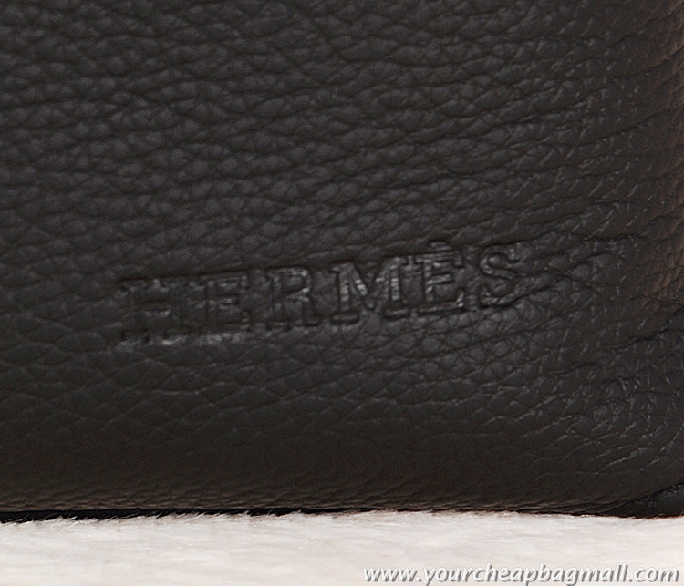 Grade Quality Hermes Mens Tote Bag Calf Leather 3302-3 Black