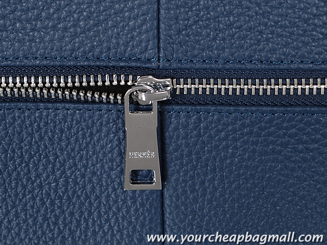 Top Grade Hermes Mens Briefcase Calf Leather 95518 Blue