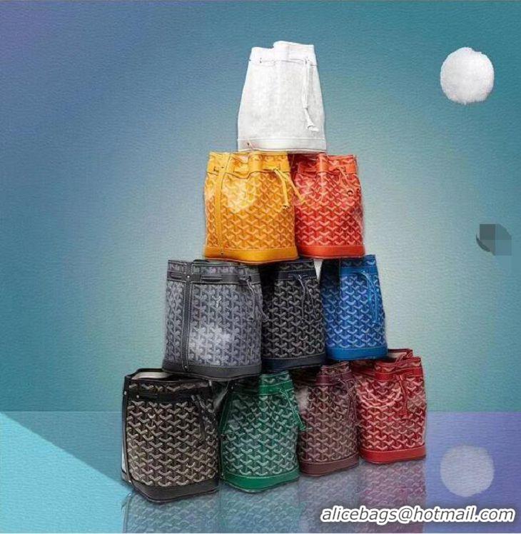 Most Popular Goyard Original Petit Flot Small Bucket Bag G8715 Black And Tan