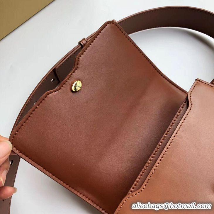 New Style BurBerry Original Leather Thomas Belt Bag BU55699 Brown