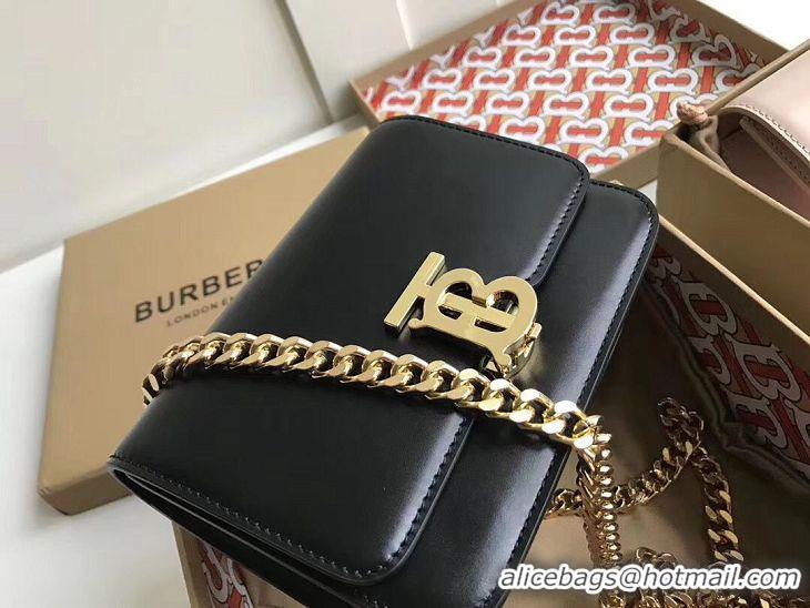 Refined Discount BurBerry Original Leather Thomas Belt Bag BU55698 Black
