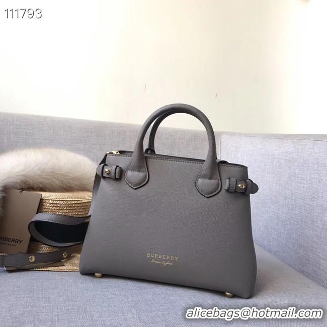 Shop Duplicate BurBerry Leather Tote Bag 7461 grey