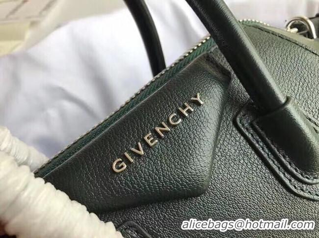 OUTLETS Givenchy Grained Calfskin Small Antigona Bag BB0511 Blackish green