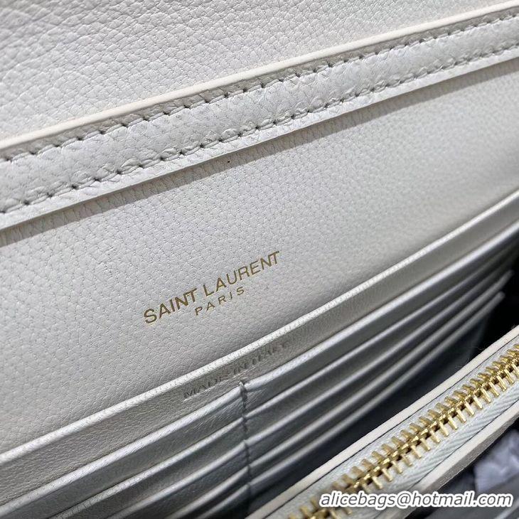 Grade Quality SAINT LAURENT leather shoulder bag Y585031 white