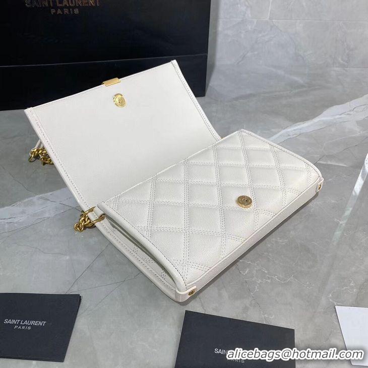Grade Quality SAINT LAURENT leather shoulder bag Y585031 white