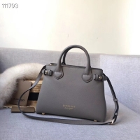 Shop Duplicate BurBerry Leather Tote Bag 7461 grey
