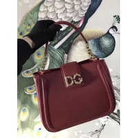 Cheapest Dolce & Gabbana Origianl Leather Bag 4918 Burgundy