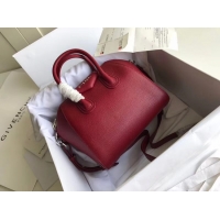 Latest Style Givenchy Grained Calfskin Small Antigona Bag BB0511 Burgundy