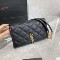 InexpensiveSAINT LAURENT leather shoulder bag Y585031 black