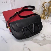 Reasonable Price VALENTINO Origianl leather shoulder bag V0030A black