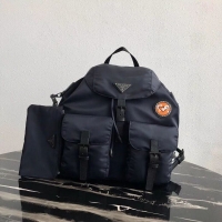 Buy Inexpensive Prada Re-Nylon backpack 1BZ811 black&orange