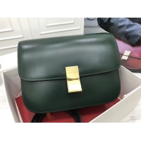 Trendy Design Celine Classic Box Flap Bag Original Calfskin Leather 3378 Atrovirens