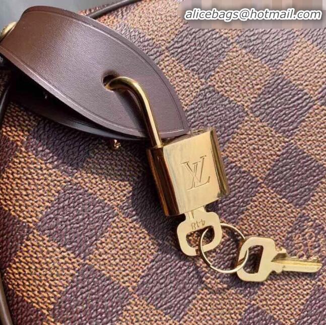 Shop Duplicate Louis Vuitton Damier Ebene Canvas Speedy 25 Top Handle Bag N41365 2020