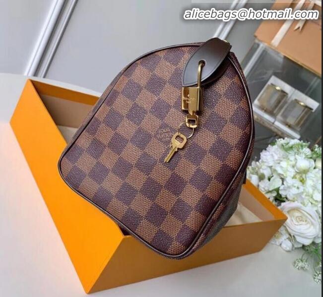 Shop Duplicate Louis Vuitton Damier Ebene Canvas Speedy 25 Top Handle Bag N41365 2020