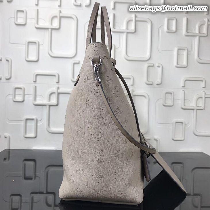 Grade Wholesale Louis Vuitton Original Mahina Leather HINA Bag M53140 Grey