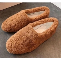 Affordable Price Celine Wool Flat Loafers C82106 Camel