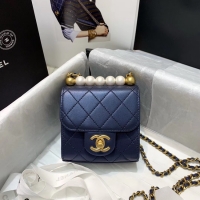 Spot Discount Chanel Flap Bag AP0997 Navy Blue