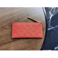 Unique Luxury Louis Vuitton Original Monogram Empreinte Wallet M68712 red