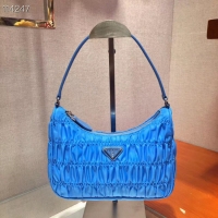 Affordable Price Prada Nylon and Saffiano leather mini bag 1NE204 blue
