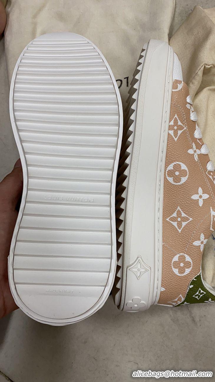 Low Price Louis Vuitton Time Out Sneakers LV94338 White/Green Summer 2019