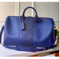 New Luxury Louis Vuitton Keepall 45 Bandoulière Travel Bag M53764 Royal Blue