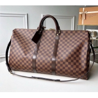 Purchase Louis Vuitton Damier Ebene Canvas Keepall Bandouliere 55 Bag N41414