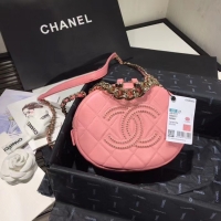 Classic Style Chanel Original Small classic Sheepskin camera bag AS1511 pink