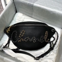 Discount Chanel 19 Bodypack Sheepskin Leather AS1783 black