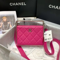 Most Popular Chanel Original Sheepskin Leather clutch bag AS1732 rose