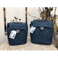 New Style Chanel Backpack Sheepskin Original Leather 83431 blue
