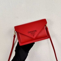Best Grade Prada Saffiano leather mini-bag 1BP020 red