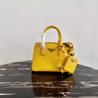 Luxury Prada Saffiano leather mini-bag 1BA296 yellow