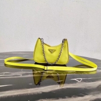 Best Price Prada Re-Edition nylon mini shoulder bag 1TT122 yellow