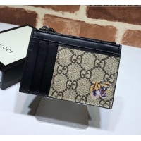 Luxury Classic Gucci GG Canvas Leather Tiger Card Case 597555 2019