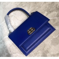 Best Price Balenciaga Sharp XS Satchel Top Handle Bag in Black Smooth Leather B71313 Blue 2020