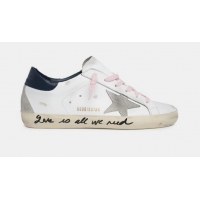 Cheap GOLDEN GOOSE DELUXE BRAND Super-Star sneakers with handwritten Love is all we need lettering GGBD19