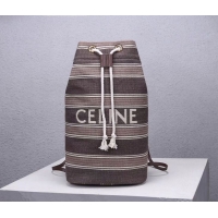 Best Price CELINE Canvas Shoulder Bag CL92173 Gray