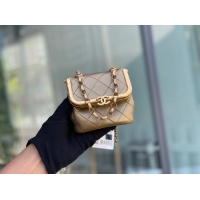 Top Grade Chanel Original mini Magnet buckle bag AS1885 gold