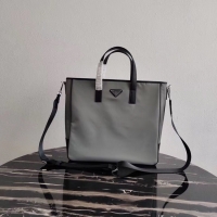 Crafted Prada Re-Edition nylon tote 1BD071 2VG064 grey