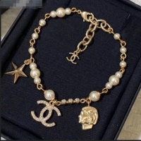 Luxury Cheap Chanel Coco Head Bracelet CC0816 2019