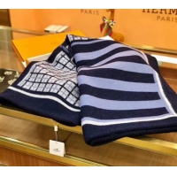 Top Quality Herems Wool & Cashmere Horse Blanket 70767 Blue 2020